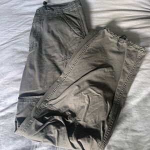 Brandy Melville Drawstring Cargo Pants - Grey